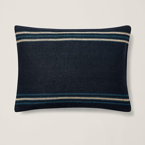 Ralph Lauren Other - Ralph Lauren Mathers 22x22 Throw Pillow COVER ONLY Navy Linen Coastal Preppy NEW
